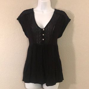 Knox Rose Black Lace Top